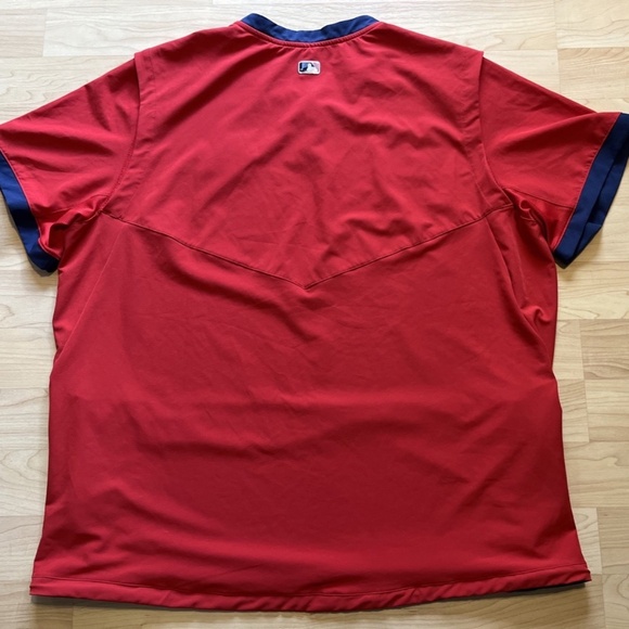 Nike Engineered St. Louis Cardinals Short Sleeve Pullover Jacket Batting MLB - Picture 3 of 9